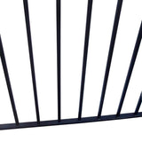 ALEKO Madrid Style 14 ft. x 6 ft. Black Steel Single Slide Driveway with Gate Opener Fence Gate