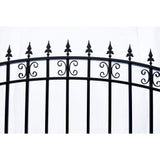 ALEKO St. Louis 14 ft. x 6 ft. Black Steel Single Slide Driveway Fence Gate
