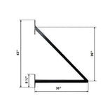 ALEKO London Style 16 ft. x 6 ft. Black Steel Single Slide Driveway with Gate Opener Fence Gate