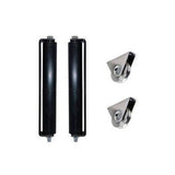 ALEKO London Style 16 ft. x 6 ft. Black Steel Single Slide Driveway with Gate Opener Fence Gate