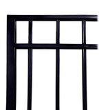 ALEKO Madrid Style 16 ft. x 6 ft. Black Steel Single Swing Driveway Fence Gate