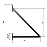 ALEKO 21 ft. x 6 ft. x 16 ft. Black Steel Single Sliding Driveway Gate Paris Style with Pedestrian Gate 5 ft. Fence Gate