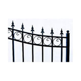 ALEKO Prague Style 16 ft. x 6 ft. Black Steel Single Slide Driveway Fence Gate