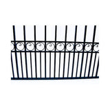 ALEKO Paris Style 18 ft. x 6 ft. Black Steel Single Slide Driveway Fence Gate