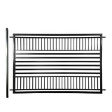 ALEKO 16 ft. x 5 ft. Barcelona Style Security Fence Panels Steel Fence Kit 2-Panel Gate Fence