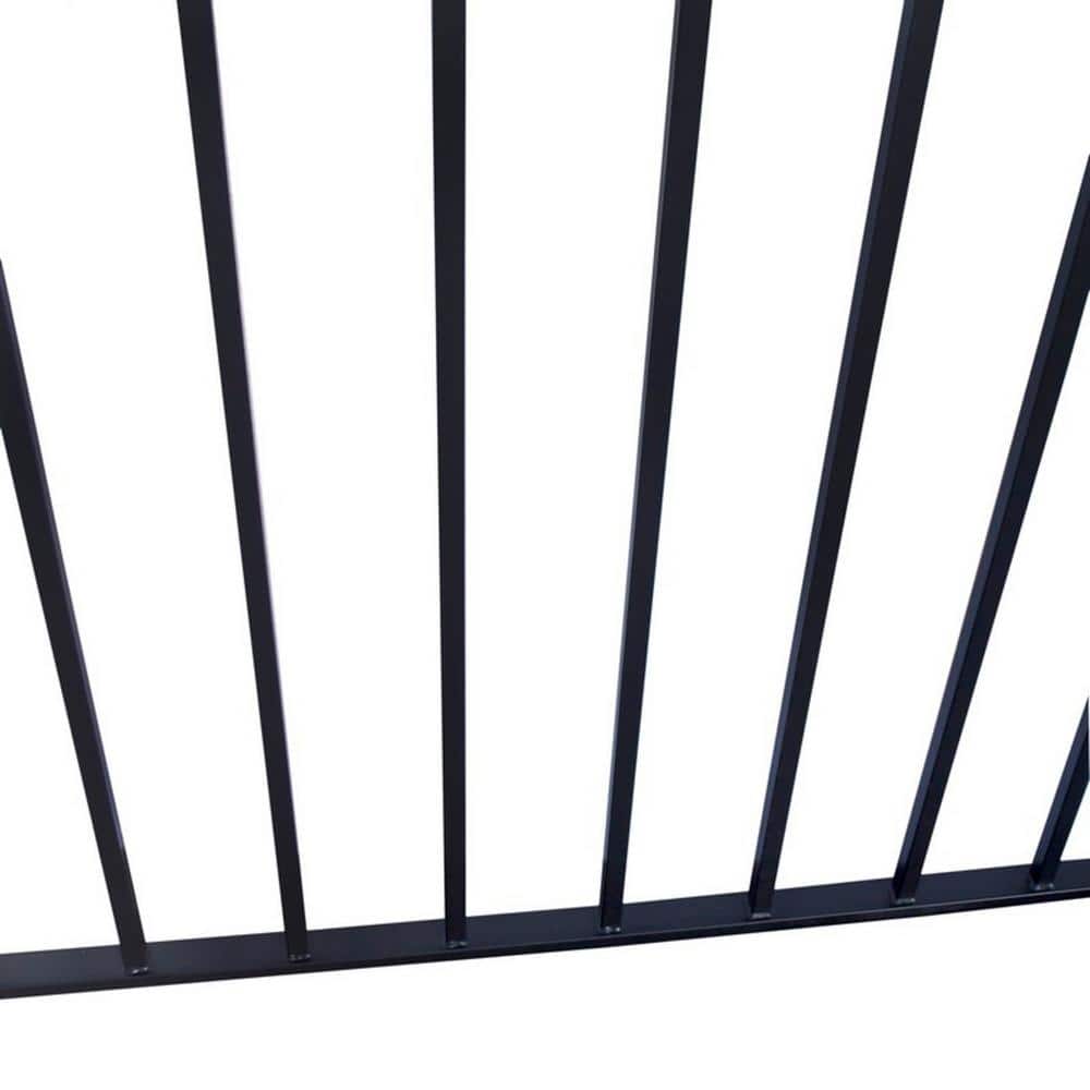 ALEKO 16 ft. x 5 ft. Madrid Style Security Fence Panels Steel Fence Kit 2-Panel Gate Fence