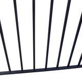 ALEKO 16 ft. x 5 ft. Madrid Style Security Fence Panels Steel Fence Kit 2-Panel Gate Fence
