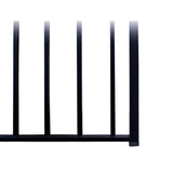 ALEKO 16 ft. x 5 ft. Madrid Style Security Fence Panels Steel Fence Kit 2-Panel Gate Fence
