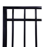 ALEKO 16 ft. x 5 ft. Madrid Style Security Fence Panels Steel Fence Kit 2-Panel Gate Fence