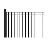 ALEKO 16 ft. x 5 ft. Madrid Style Security Fence Panels Steel Fence Kit 2-Panel Gate Fence