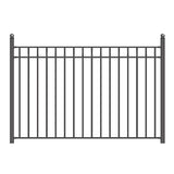 ALEKO 32 ft. x 5 ft. Madrid Style Security Fence Panels Steel Fence Kit 4-Panel Gate Fence