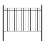 ALEKO 32 ft. x 5 ft. Madrid Style Security Fence Panels Steel Fence Kit 4-Panel Gate Fence