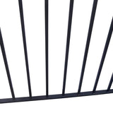 ALEKO 32 ft. x 5 ft. Madrid Style Security Fence Panels Steel Fence Kit 4-Panel Gate Fence
