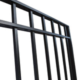 ALEKO 32 ft. x 5 ft. Madrid Style Security Fence Panels Steel Fence Kit 4-Panel Gate Fence