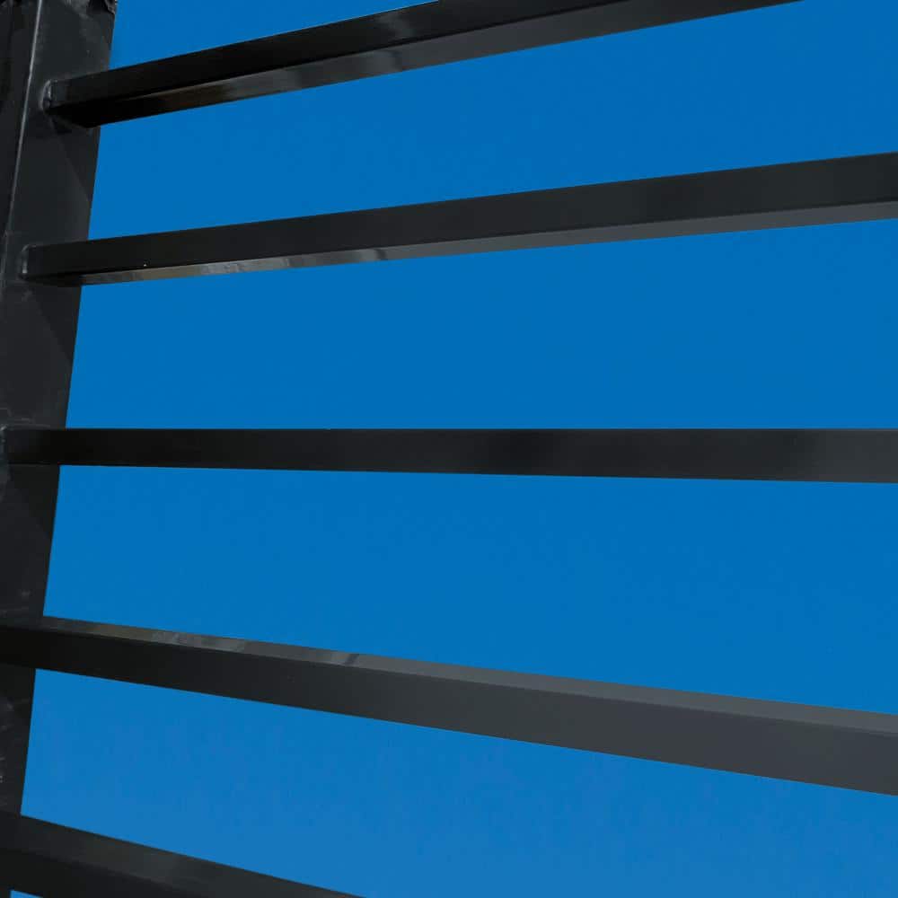 ALEKO 32 ft. x 5 ft. Milan Style Security Fence Panels Steel Fence Kit 4-Panel Gate Fence