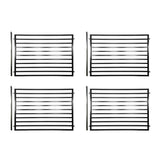 ALEKO 32 ft. x 5 ft. Milan Style Security Fence Panels Steel Fence Kit 4-Panel Gate Fence