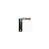 ALEKO 2 in. x 2 in. x 90 in. Black Steel Pedestrian Gate Post, Lot of 2
