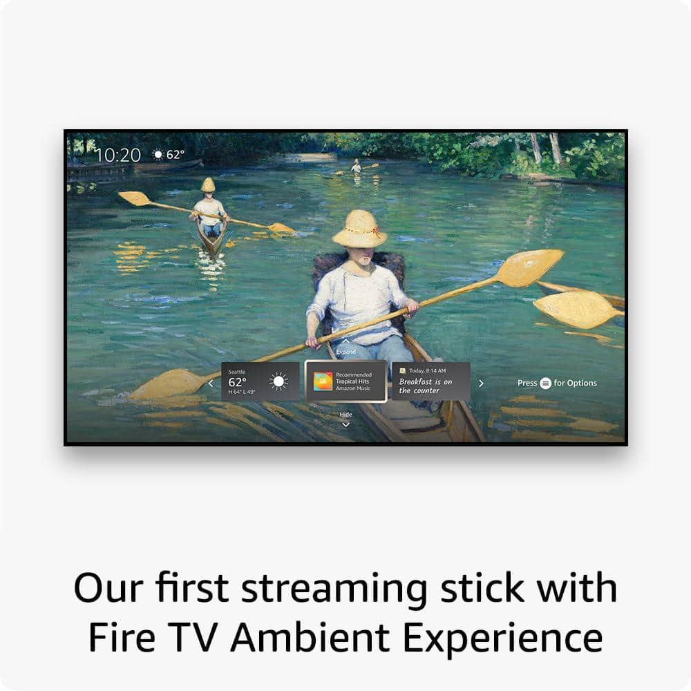 Amazon Fire TV Stick 4K Max (2nd Gen) Streaming Device with Wi-Fi 6E Support, Ambient Experience, and Alexa Voice Remote