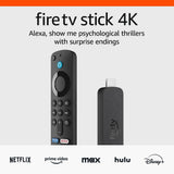 Amazon Fire TV Stick 4K streaming device, includes support for Wi-Fi 6, Dolby Vision/Atmos, free & live TV