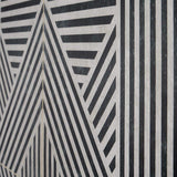 Astoria Black and White 24 in. x 24 in. Matte Porcelain Floor and Wall Tile (4 Pieces, 15.49 sq. ft./Case)