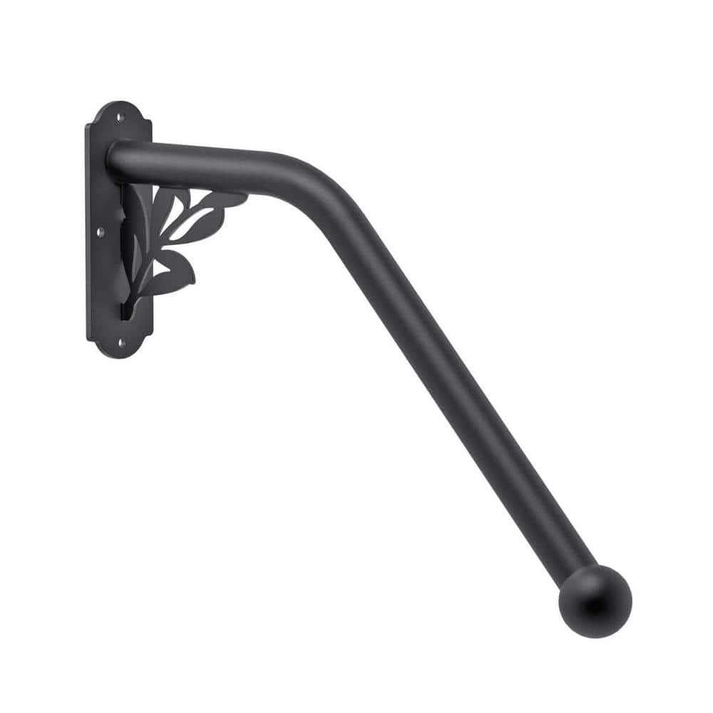 Angel Sar 2 ft. Metal Tree Shaped Fully Welded Handrail Iron Handrail for Outdoor Steps Garage Railing Safety Grab Bar