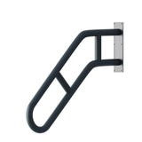 Angel Sar 2.08 ft. Metal Stair Handrails for 1-Steps to 3-Steps, Wall Mounted Safety Grab Bar with 2 Anti-Skid Crossbar (2-Pack)
