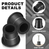 Angel Sar Plastic Baluster Connectors for 3/4" Od Round Balusters Black Baluster Adapter (100-Pack)