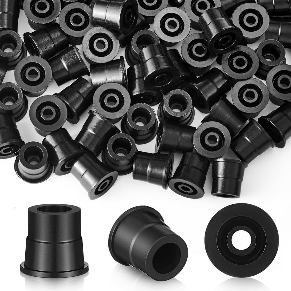 Angel Sar Plastic Baluster Connectors for 3/4" Od Round Balusters Black Baluster Adapter (600-Pack)