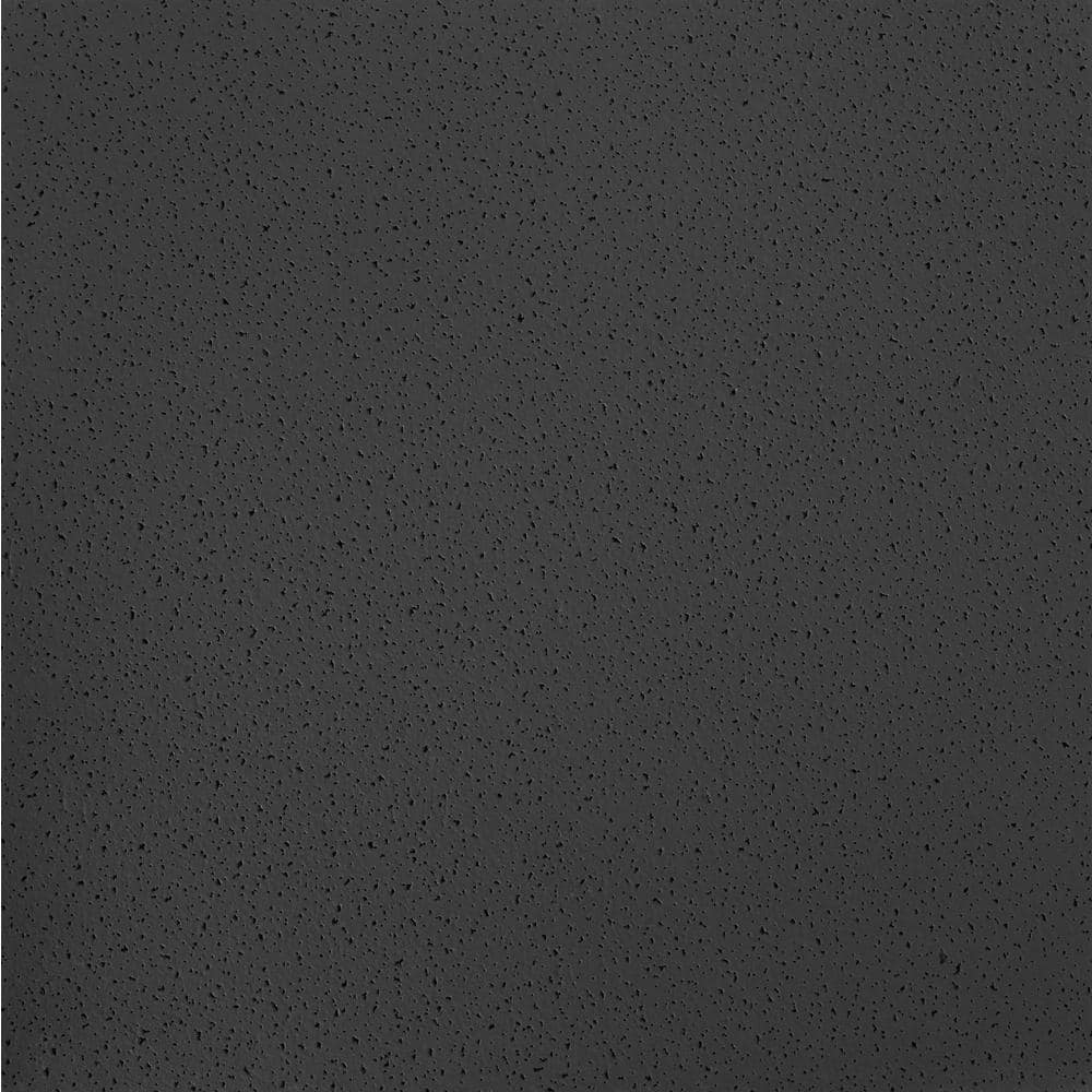 Armstrong Ceilings Fine Fissured 24 in. x 24 in. Black Acoustic Drop Ceiling Tiles, Square Edge, 16-Pack (64 sq. ft.)