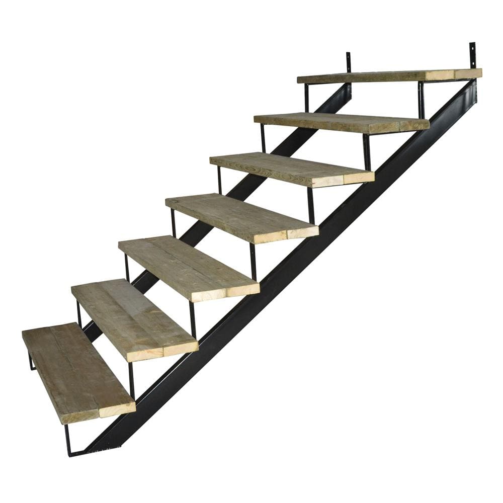 Pylex 7-Steps Steel Stair Stringer black 7-1/2 in. x 10-1/4 in. (Includes 1 Stair Stringer)