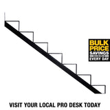 Pylex 7-Steps Steel Stair Stringer black 7-1/2 in. x 10-1/4 in. (Includes 1 Stair Stringer)