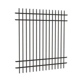 Barrette Outdoor Living Cascade Standard-Duty 6 ft. H x 6 ft. W Black Aluminum Pre-Assembled Fence Panel