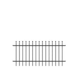 Barrette Outdoor Living Cascade Standard-Duty 3 ft. H x 6 ft. W Black Aluminum Pre-Assembled Fence Panel