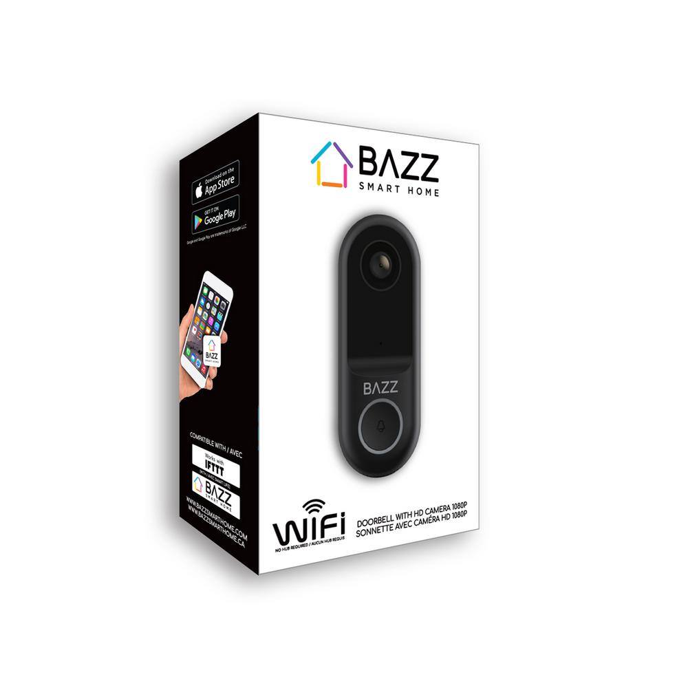 BAZZ Wired Smart Door Bell with HD 1080p Camera