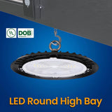 BEYOND LED TECHNOLOGY Feather 0.92 ft. 150 Watt Equivalent LED Black High Bay Light 5000 K