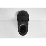 ANGELES HOME Black Smart Toilet Bidet with Auto Flush, Heated Seat & Warm Air Dryer