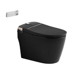 ANGELES HOME Black Smart Toilet Bidet with Auto Flush, Heated Seat & Warm Air Dryer