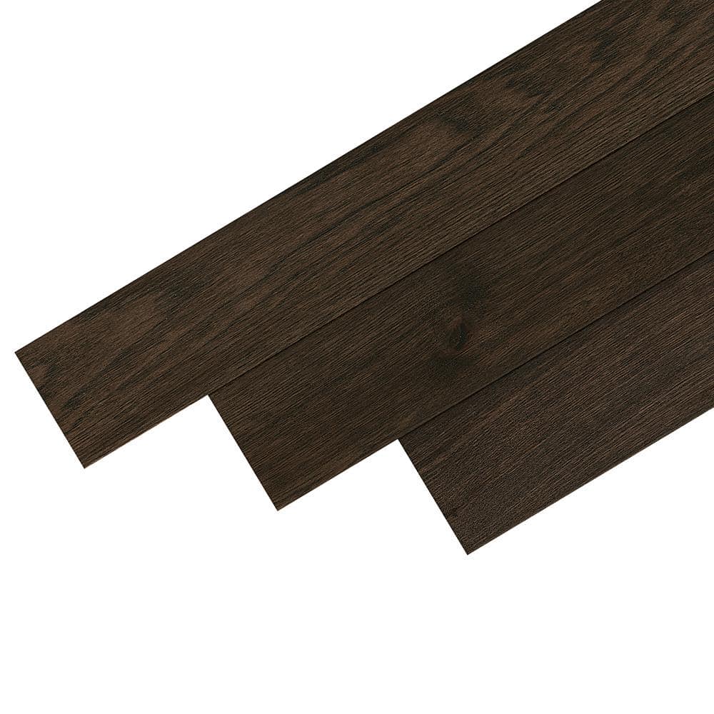 Bruce Hydropel Black Brown Hickory 7/16 in. T x 5 in. W Waterproof Click Lock Engineered Hardwood Flooring (22.6 sq.ft./ctn)
