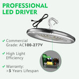 bulbeats 8Pack of 200W LED High Bay Light 30000LM High Bay LED Shop Lights AC100-277V Commercial Bay Lighting for Warehouse