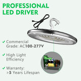 bulbeats 10Pack of 240W LED High Bay Light 36000LM High Bay LED Shop Lights AC100-277V Commercial Bay Lighting for Warehouse