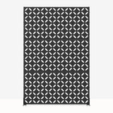 cadeninc 3.92 ft. x 6 ft. Black Metal Privacy Screen Panel