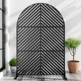cadeninc 3.92 ft. x 6 ft. Outdoor and Indoor Arched Metal Privacy Screen