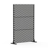 cadeninc 4.03 ft x 5.9 ft Black Steel Privacy Screen Fence Panels