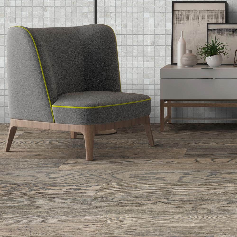 Lifeproof Black Canyon White Oak 1/4 in. T x 6.5 in. W Click Lock Engineered Hardwood Flooring (606.8 sq. ft./pallet)