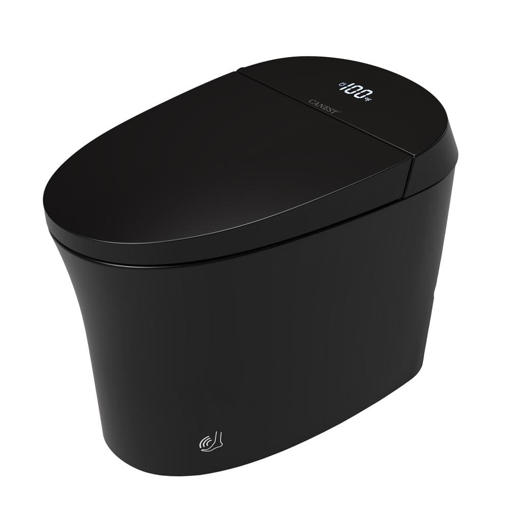 Casta Diva Elongated Bidet Toilet 1.08/1.45 GPF in Black with Heated Seat and Warm Water Bidet