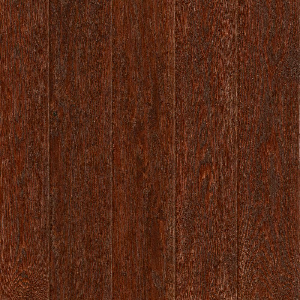 Bruce American Vintage Black Cherry Oak 3/8 in. T x 5 in. W T+G Hand Scraped Engineered Hardwood Flooring (25 sq.ft./ctn)