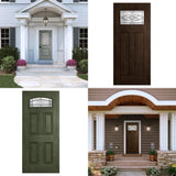 JELD-WEN Statement Collection Customizable Fiberglass Prehung Front Door