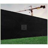 COLOURTREE 8 ft. x 50 ft. Black Privacy Fence Screen Mesh Fabric Cover Windscreen with Reinforced Grommets for Garden Fence