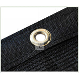 COLOURTREE 8 ft. x 50 ft. Black Privacy Fence Screen Mesh Fabric Cover Windscreen with Reinforced Grommets for Garden Fence