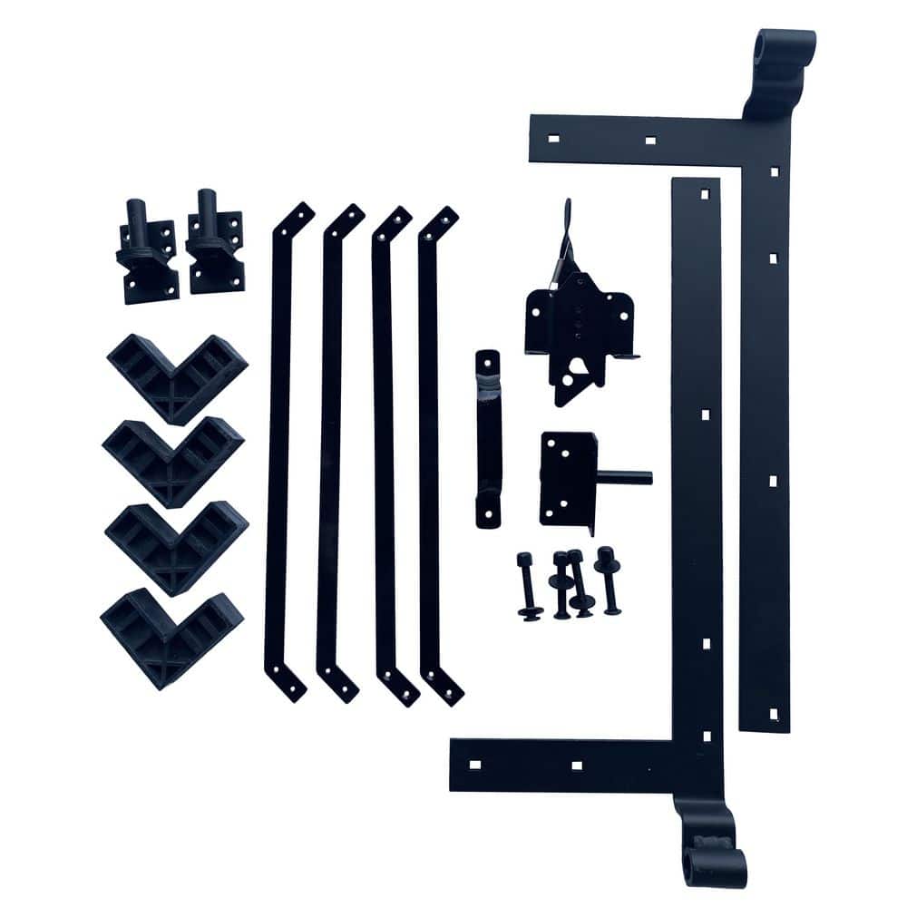 CREATIVE SURFACES 5 ft. x 6 ft. Aluminum Composite Fence Frame Kit Fence Gate